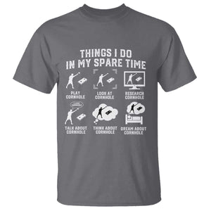 Funny Cornhole Lover T Shirt Things I Do In My Spare Time Bean Bag Toss Game TS10 Charcoal Print Your Wear