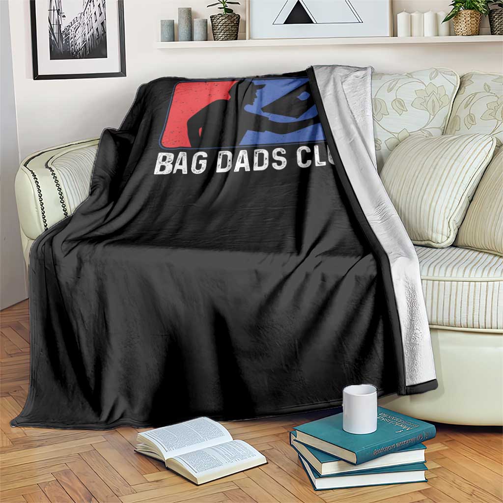 Funny Cornhole Bag Dads Club Throw Blanket TS10 Print Your Wear