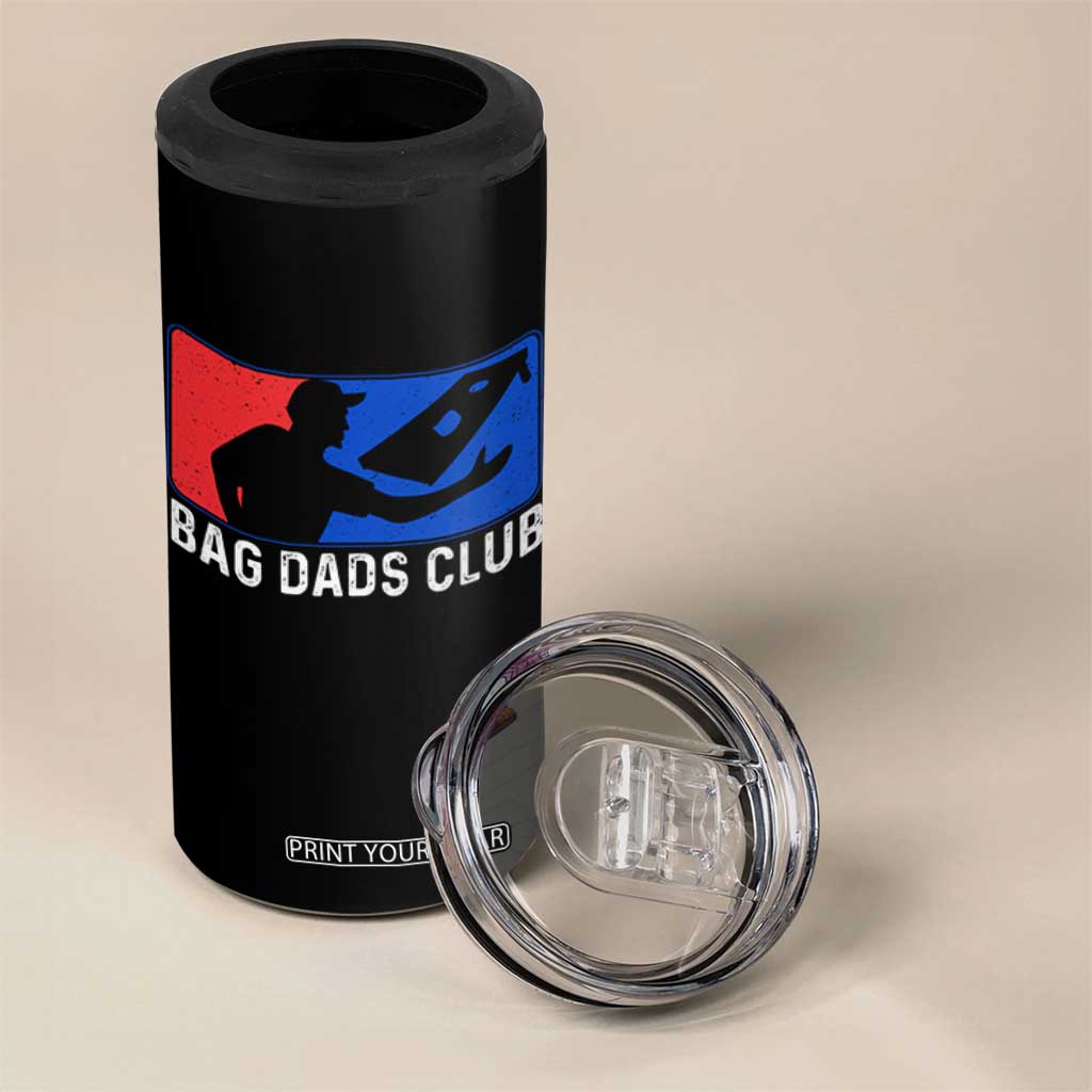 Funny Cornhole Bag Dads Club 4 in 1 Can Cooler Tumbler TS10 Print Your Wear