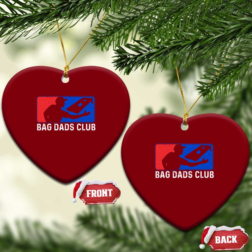 Funny Cornhole Bag Dads Club Ceramic Ornament TS10 Print Your Wear