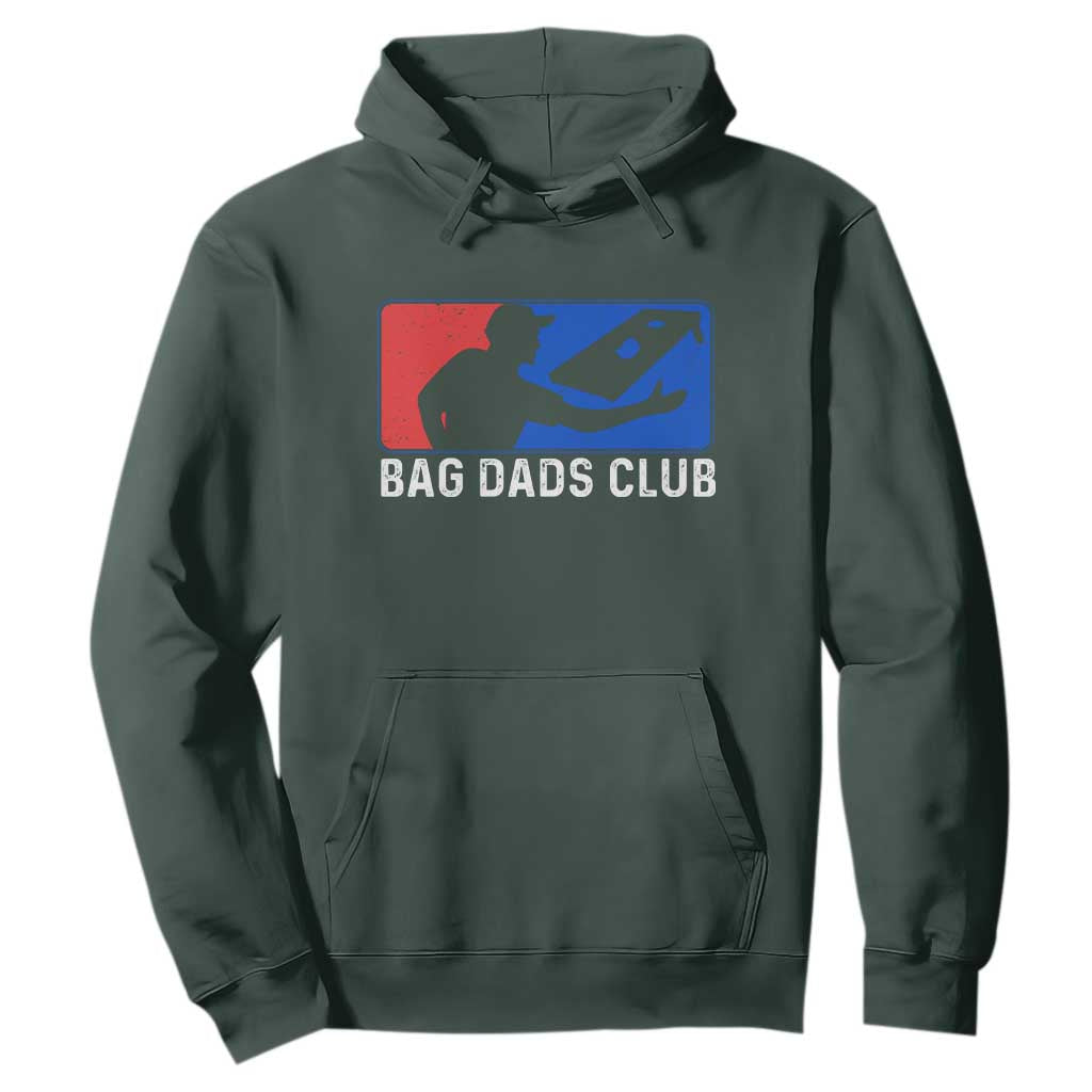 Funny Cornhole Bag Dads Club Hoodie TS10 Dark Forest Green Print Your Wear