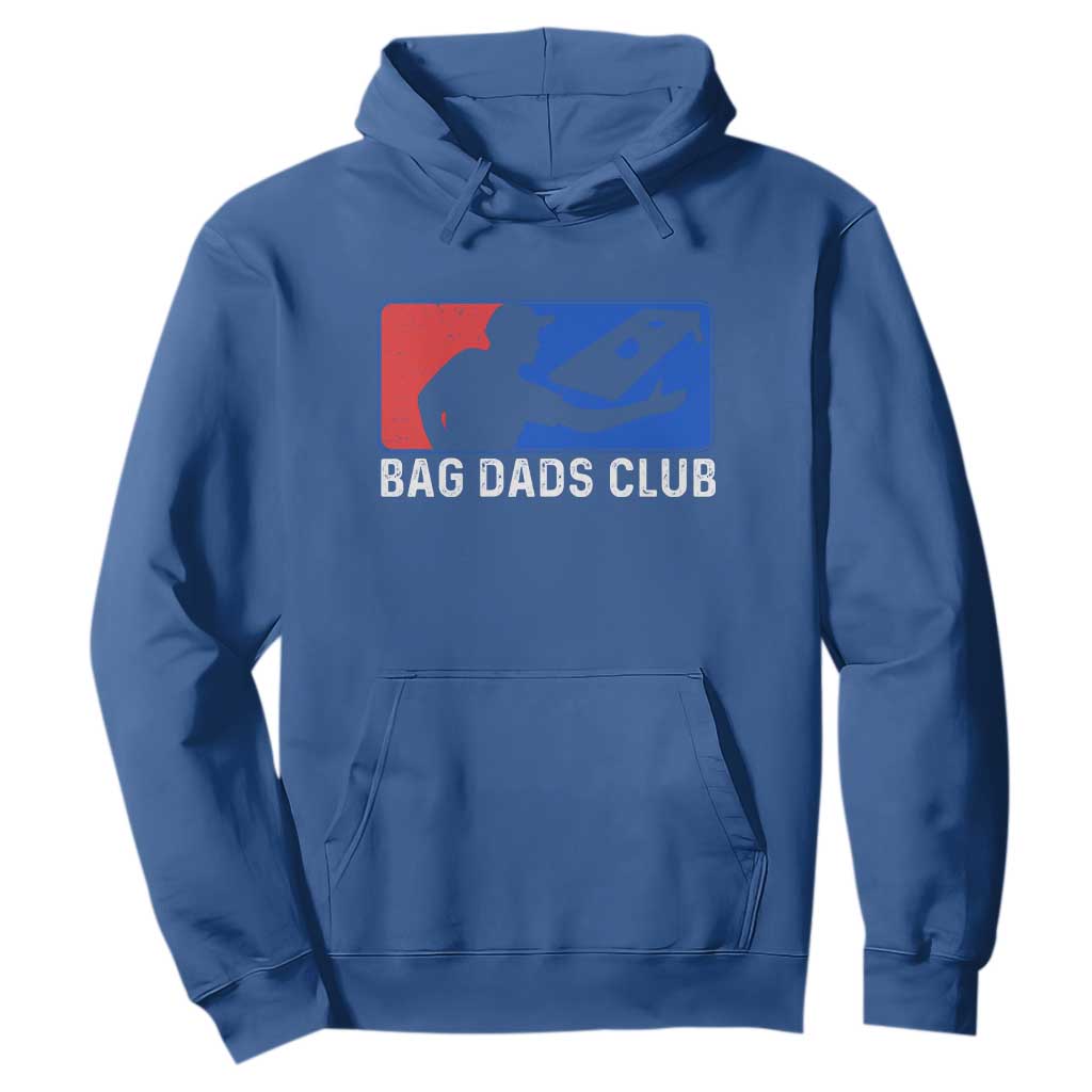 Funny Cornhole Bag Dads Club Hoodie TS10 Royal Blue Print Your Wear