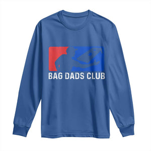 Funny Cornhole Bag Dads Club Long Sleeve Shirt TS10 Royal Blue Print Your Wear