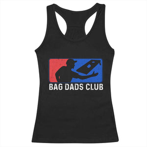 Funny Cornhole Bag Dads Club Racerback Tank Top TS10 Black Print Your Wear