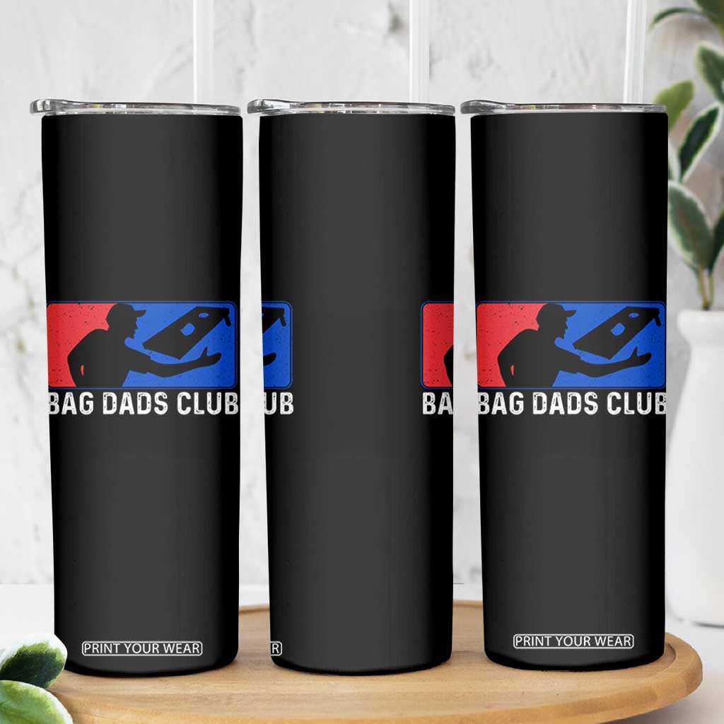 Funny Cornhole Bag Dads Club Skinny Tumbler TS10 Print Your Wear
