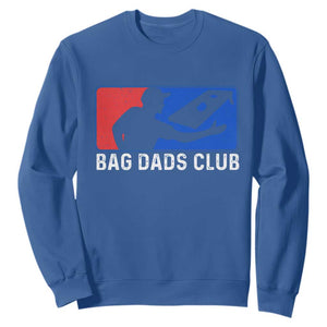 Funny Cornhole Bag Dads Club Sweatshirt TS10 Royal Blue Print Your Wear