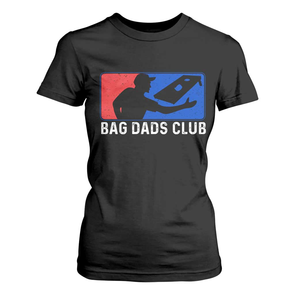 Funny Cornhole Bag Dads Club T Shirt For Women TS10 Black Print Your Wear