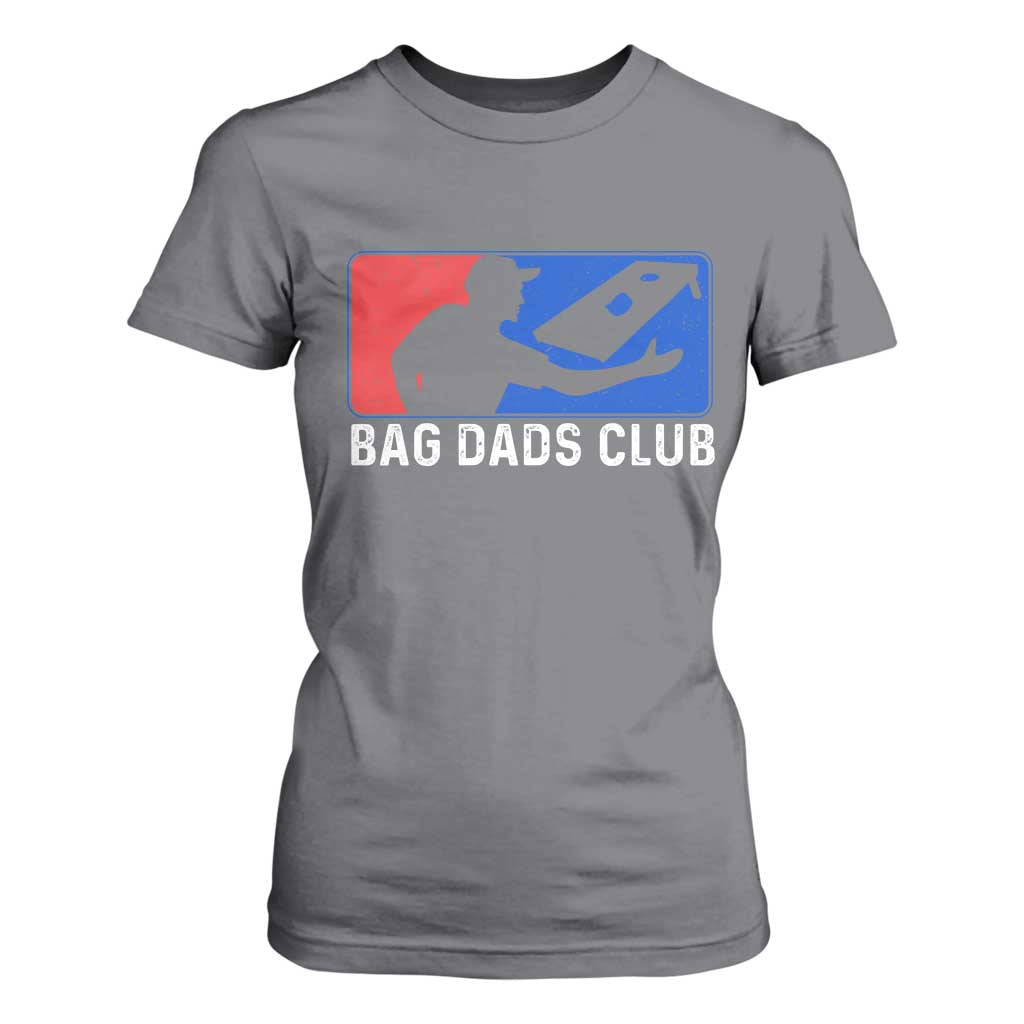 Funny Cornhole Bag Dads Club T Shirt For Women TS10 Charcoal Print Your Wear