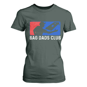 Funny Cornhole Bag Dads Club T Shirt For Women TS10 Dark Forest Green Print Your Wear
