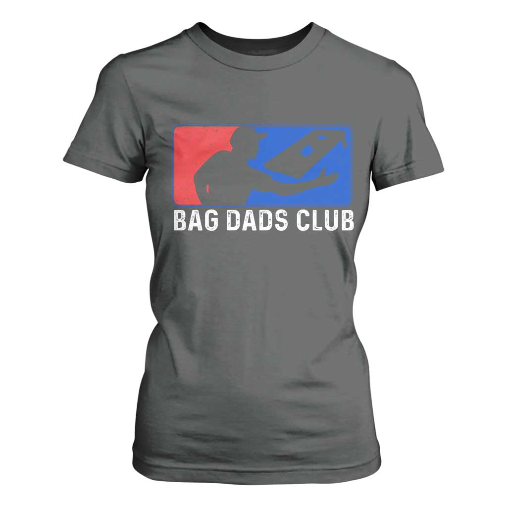 Funny Cornhole Bag Dads Club T Shirt For Women TS10 Dark Heather Print Your Wear