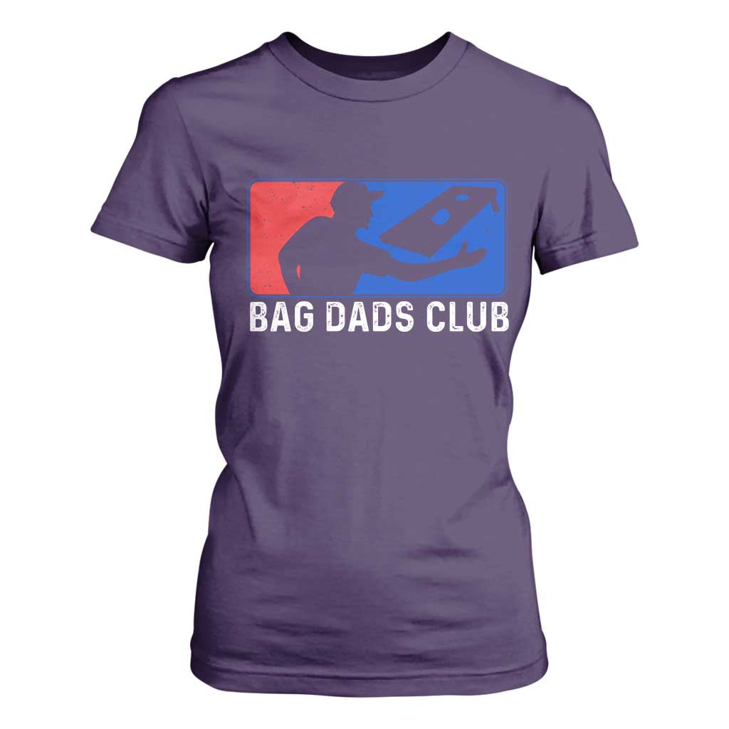 Funny Cornhole Bag Dads Club T Shirt For Women TS10 Purple Print Your Wear