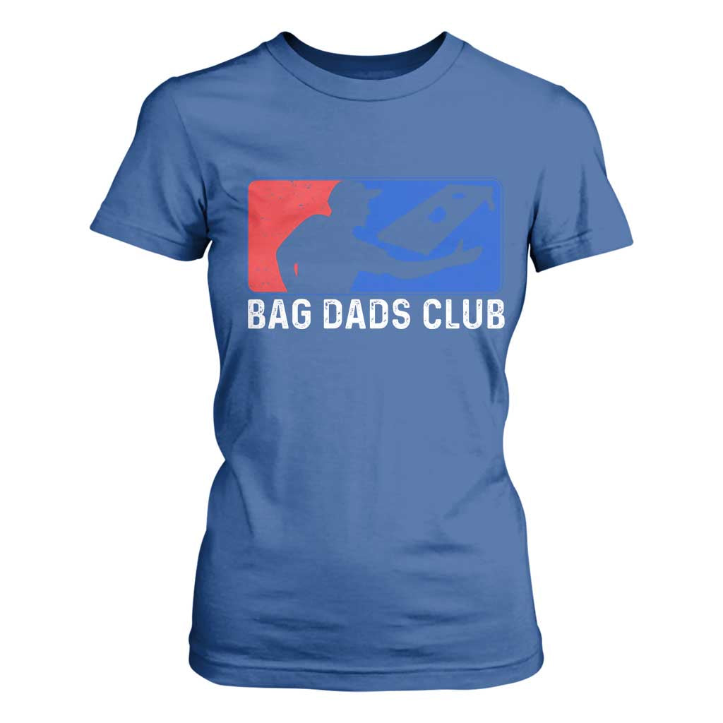 Funny Cornhole Bag Dads Club T Shirt For Women TS10 Royal Blue Print Your Wear