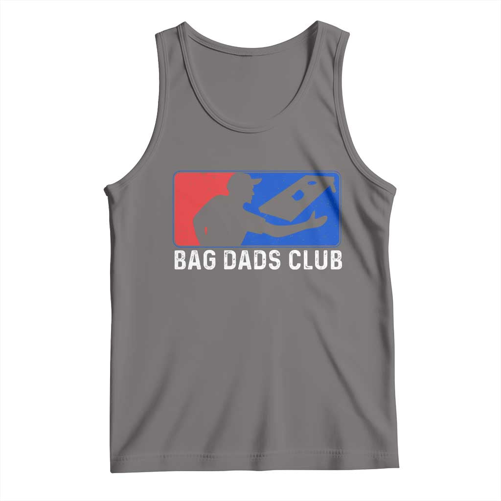 Funny Cornhole Bag Dads Club Tank Top TS10 Deep Heather Print Your Wear