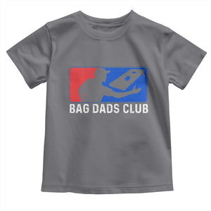Funny Cornhole Bag Dads Club Toddler T Shirt TS10 Charcoal Print Your Wear