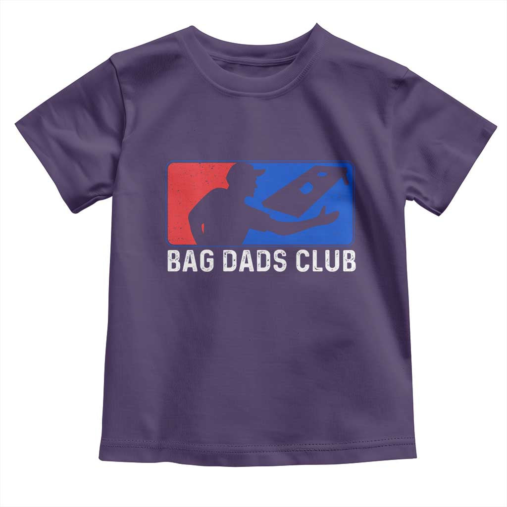 Funny Cornhole Bag Dads Club Toddler T Shirt TS10 Purple Print Your Wear
