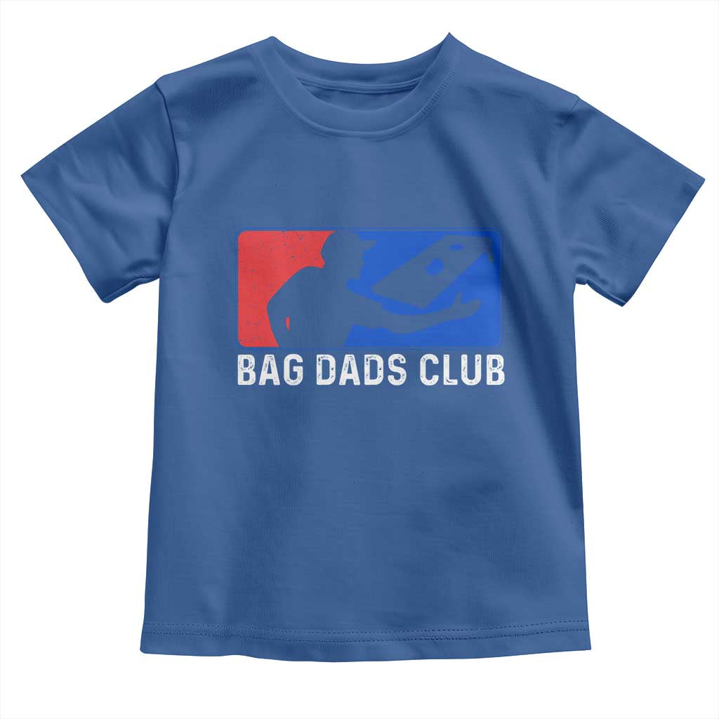 Funny Cornhole Bag Dads Club Toddler T Shirt TS10 Royal Blue Print Your Wear