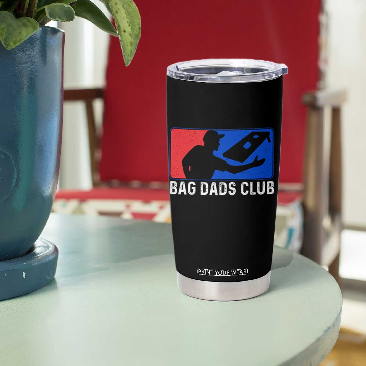 Funny Cornhole Bag Dads Club Tumbler Cup TS10 Print Your Wear