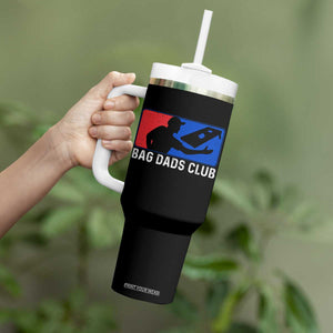 Funny Cornhole Bag Dads Club Tumbler With Handle TS10 Print Your Wear