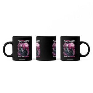 Pink Breast Cancer Coffee Mug Pink Ribbon Comeback Stronger Than Setback Wolf Moon TS10 Print Your Wear