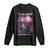 Pink Breast Cancer Long Sleeve Shirt Pink Ribbon Comeback Stronger Than Setback Wolf Moon - Print Your Wear