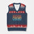 Funny Cancer Fighter V-Neck Knit Sweater Vest Inspirational Quote Chemo Patient Gift TS10 Navy Red Print Your Wear