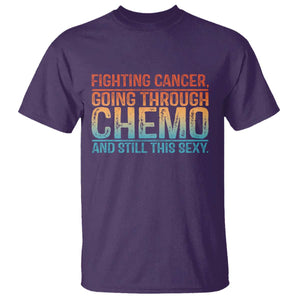 Funny Cancer Fighter T Shirt - Inspirational Quote Chemo Patient Warrior Gift Tee TS10 Purple Print Your Wear