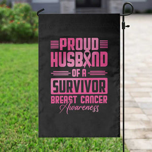 Husband Of A Warrior Breast Cancer Awareness Garden Flag Wife Support Squad TS10 Print Your Wear