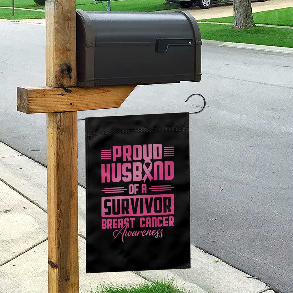 Husband Of A Warrior Breast Cancer Awareness Garden Flag Wife Support Squad TS10 Print Your Wear