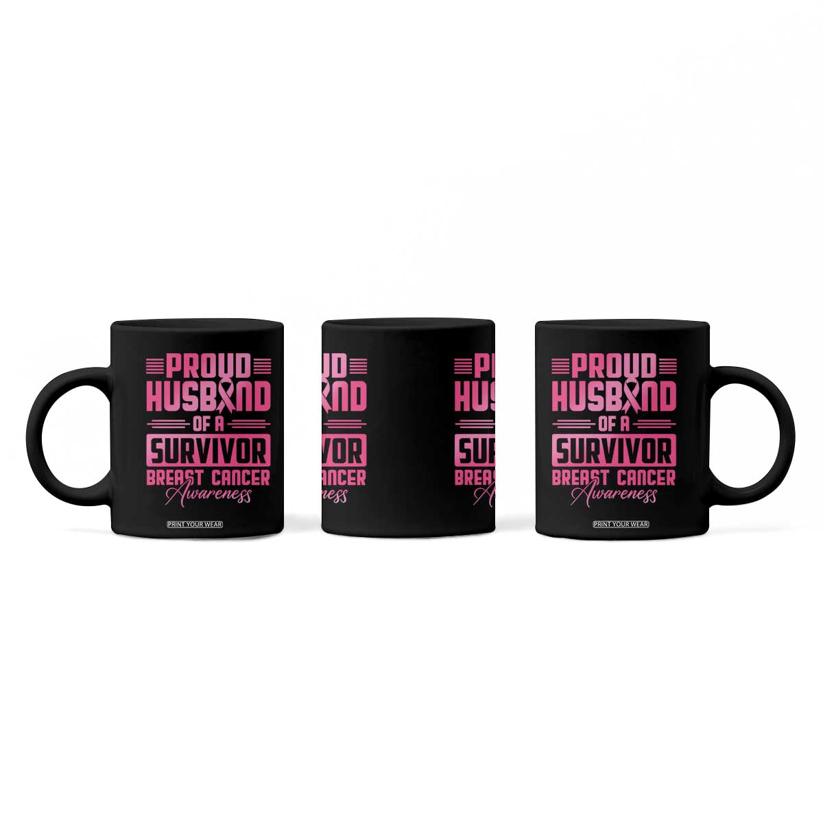 Husband Of A Warrior Breast Cancer Awareness Coffee Mug Wife Support Squad TS10 Print Your Wear