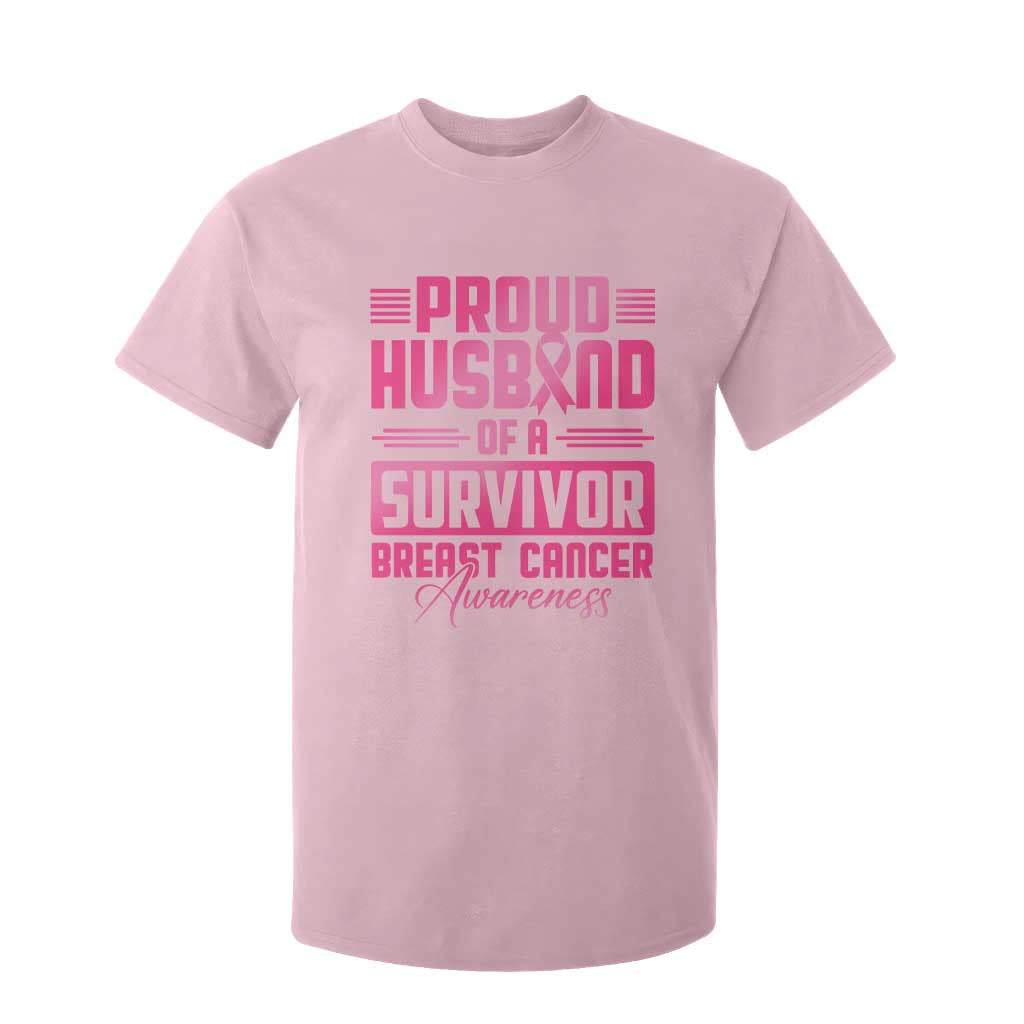 Husband Of A Warrior Breast Cancer Awareness T Shirt For Kid Wife Support Squad TS10 Light Pink Print Your Wear