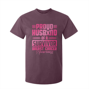 Husband Of A Warrior Breast Cancer Awareness T Shirt For Kid Wife Support Squad TS10 Maroon Print Your Wear
