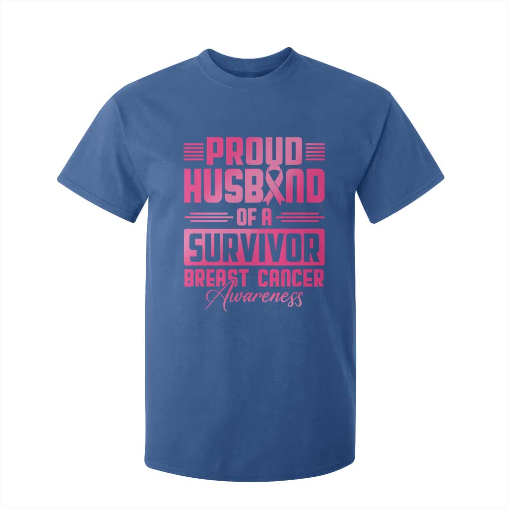 Husband Of A Warrior Breast Cancer Awareness T Shirt For Kid Wife Support Squad TS10 Royal Blue Print Your Wear