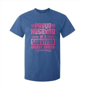 Husband Of A Warrior Breast Cancer Awareness T Shirt For Kid Wife Support Squad TS10 Royal Blue Print Your Wear