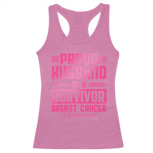 Husband Of A Warrior Breast Cancer Awareness Racerback Tank Top Wife Support Squad TS10 Azalea Print Your Wear