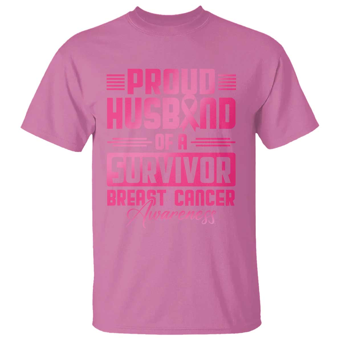 Husband Of A Warrior Breast Cancer Awareness T Shirt Wife Support Squad TS10 Azalea Print Your Wear
