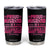 Husband Of A Warrior Breast Cancer Awareness Tumbler Cup Wife Support Squad TS10 Black Print Your Wear