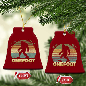 Onefoot Leg Amputee Recovery Ceramic Ornament Retro One Foot Bigfoot TS10 Print Your Wear