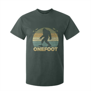 Onefoot Leg Amputee Recovery T Shirt For Kid Retro One Foot Bigfoot TS10 Dark Forest Green Print Your Wear