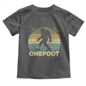 Onefoot Leg Amputee Recovery Toddler T Shirt Retro One Foot Bigfoot TS10 Dark Heather Print Your Wear