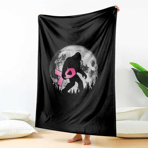Bigfoot Pink Ribbon Breast Cancer Awareness Throw Blanket TS10 Print Your Wear
