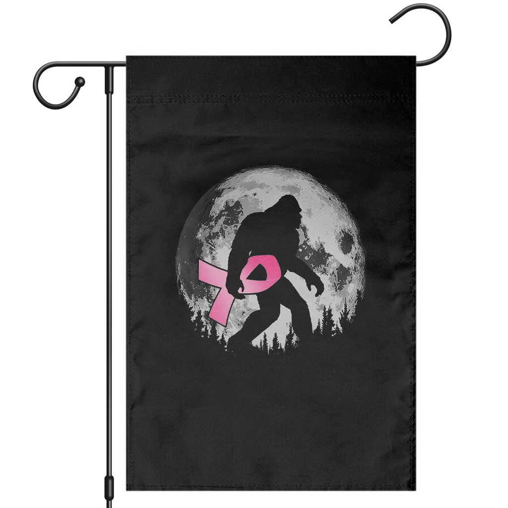 Bigfoot Pink Ribbon Breast Cancer Awareness Garden Flag TS10 Black Print Your Wear