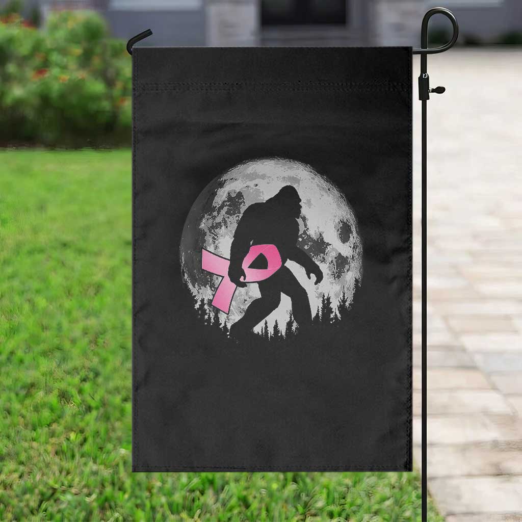 Bigfoot Pink Ribbon Breast Cancer Awareness Garden Flag TS10 Print Your Wear