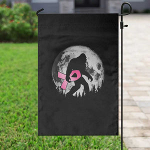 Bigfoot Pink Ribbon Breast Cancer Awareness Garden Flag TS10 Print Your Wear