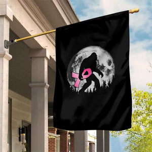 Bigfoot Pink Ribbon Breast Cancer Awareness Garden Flag TS10 Print Your Wear