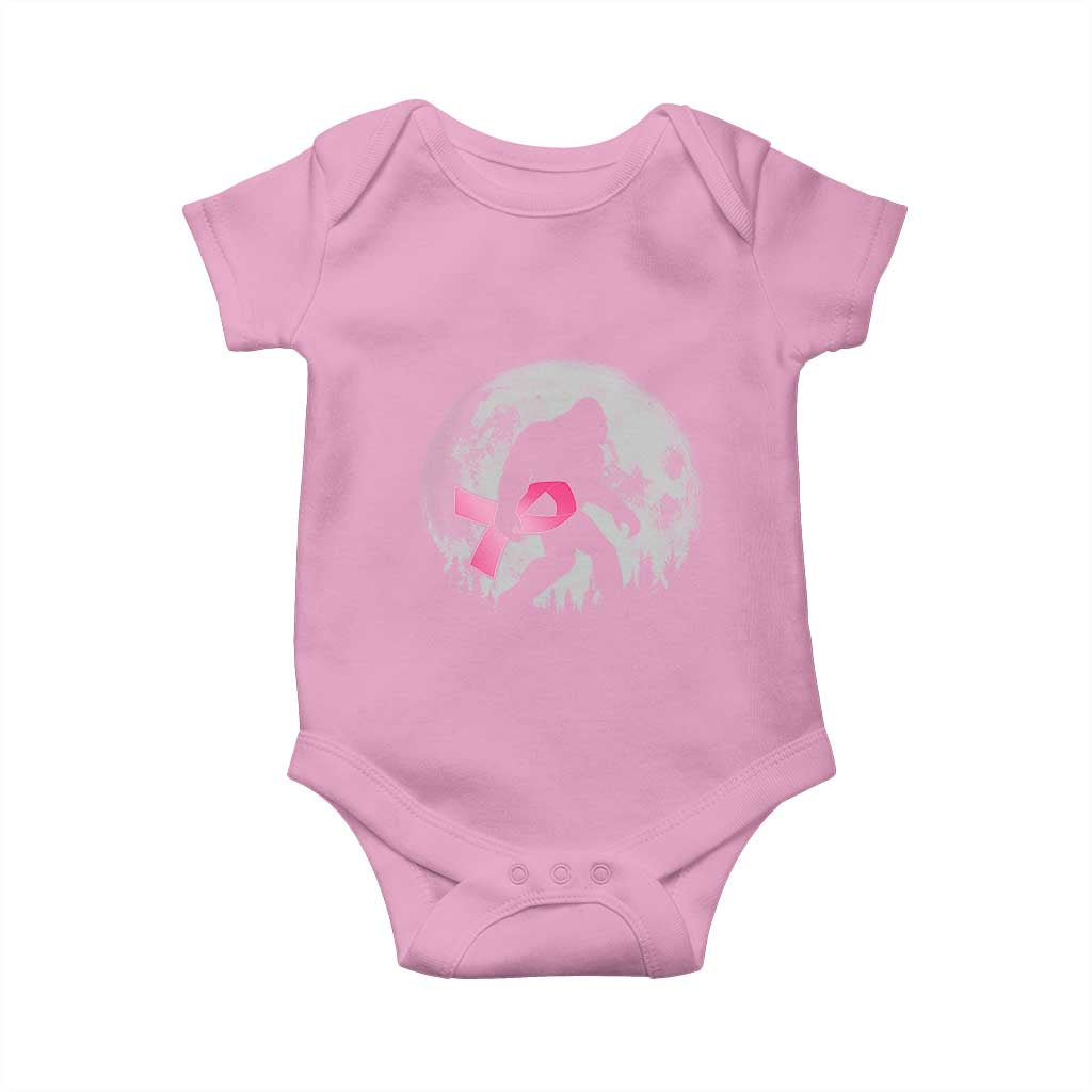 Bigfoot Pink Ribbon Breast Cancer Awareness Baby Onesie TS10 Light Pink Print Your Wear