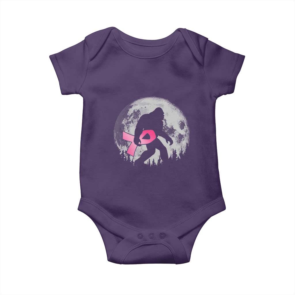 Bigfoot Pink Ribbon Breast Cancer Awareness Baby Onesie TS10 Purple Print Your Wear