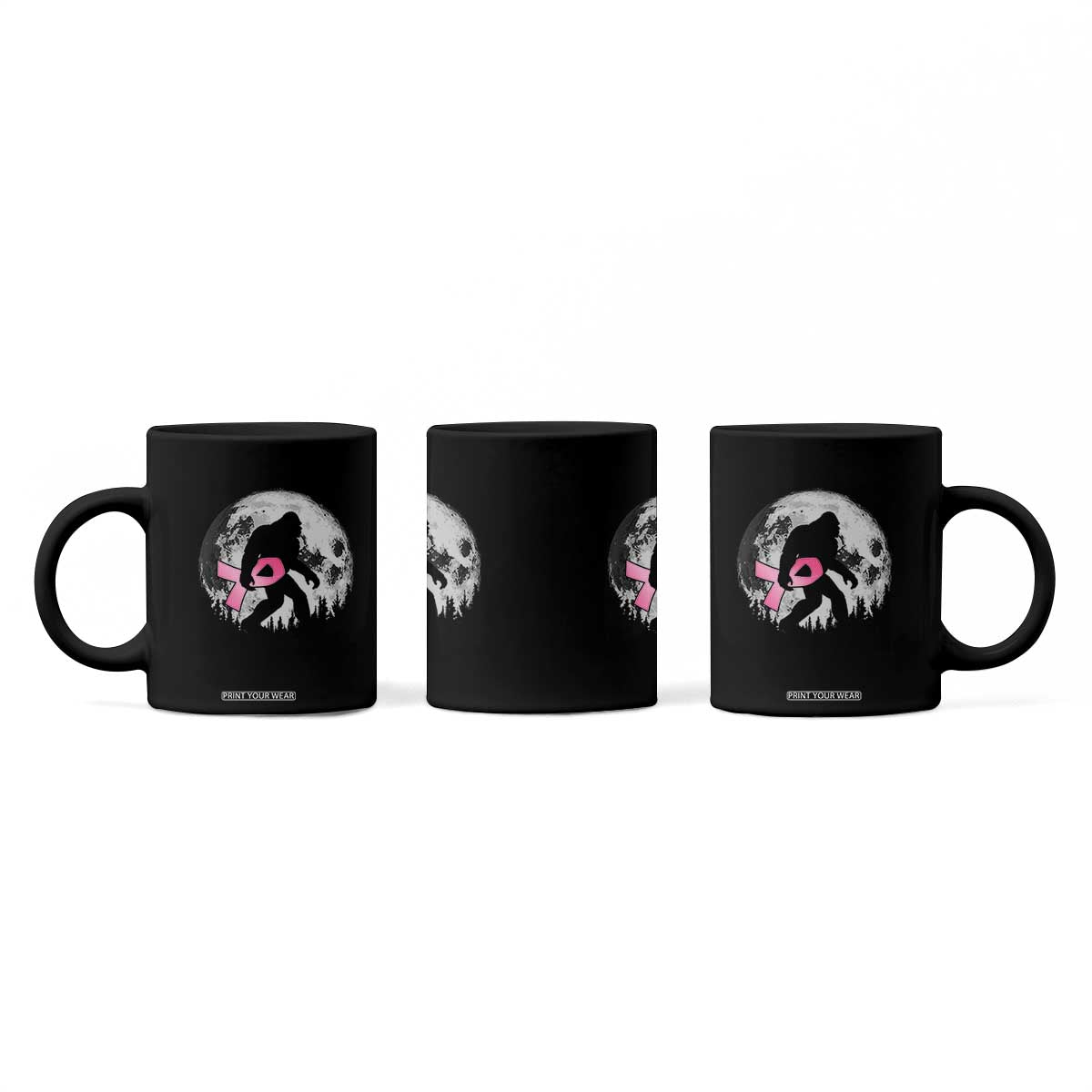 Bigfoot Pink Ribbon Breast Cancer Awareness Coffee Mug TS10 Print Your Wear
