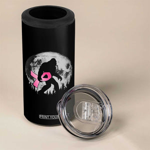 Bigfoot Pink Ribbon Breast Cancer Awareness 4 in 1 Can Cooler Tumbler TS10 Print Your Wear
