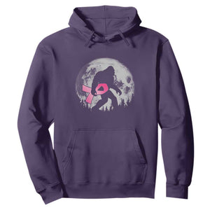Bigfoot Pink Ribbon Breast Cancer Awareness Hoodie TS10 Purple Print Your Wear