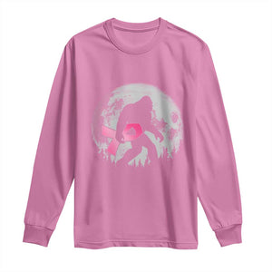 Bigfoot Pink Ribbon Breast Cancer Awareness Long Sleeve Shirt TS10 Azalea Print Your Wear